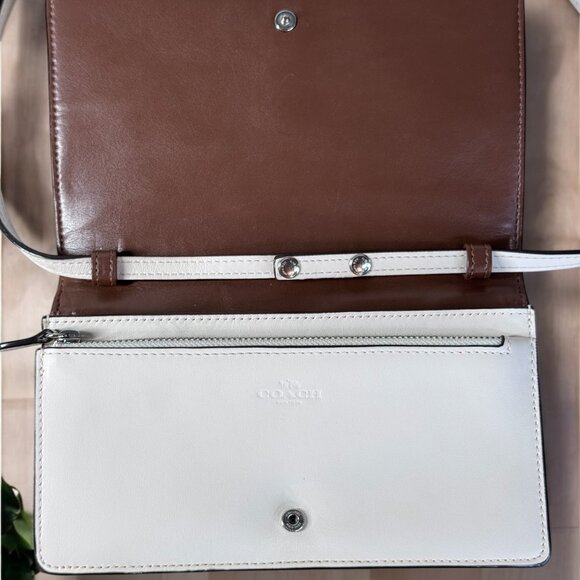 Coach Hayden Foldover Snakeskin Lizard Embossed Leather Crossbody - Picture 7 of 17